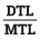 Dos opciones de resistencia para DTL y MTL (0,5 / 1,4)