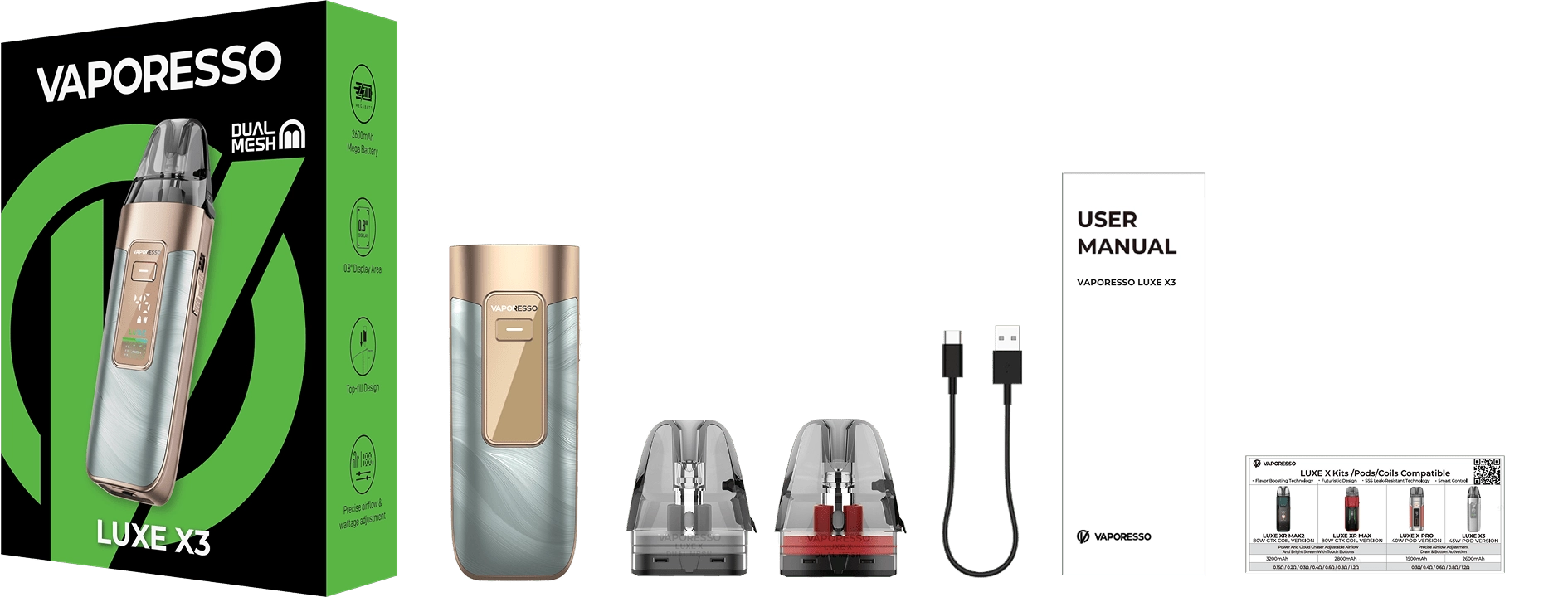 LUXE X3 GLOBAL package