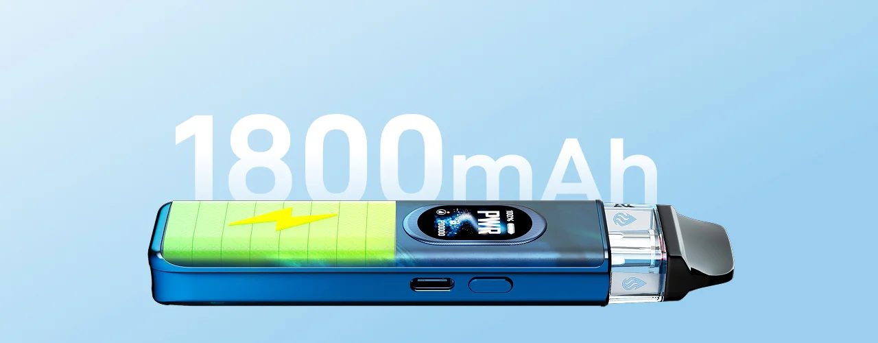 Vaporesso XROS 6 1800mAh battery feature