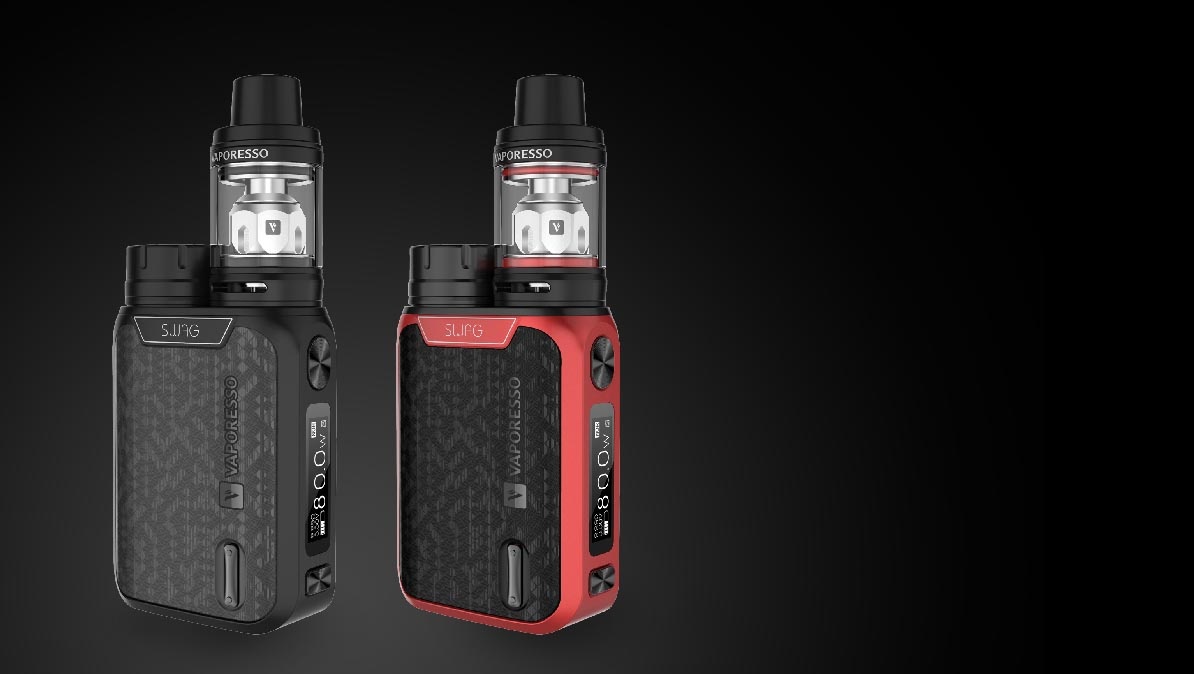 2 vapor devices black and red