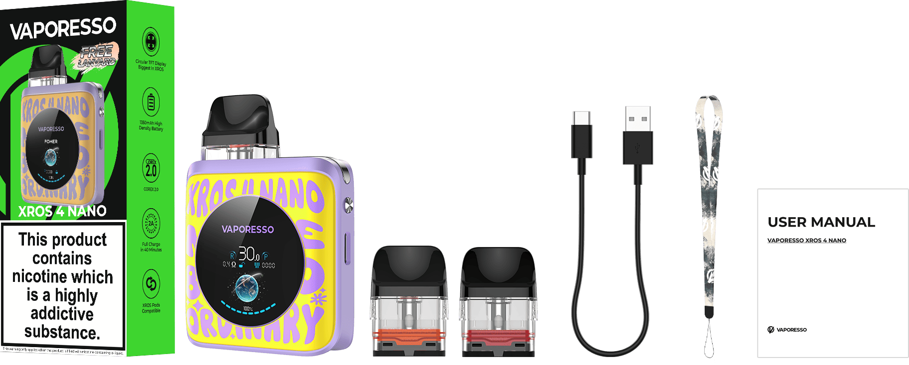 Vaporesso Xros Nano 4 Pod System at The Ace of Vapez The Ace Of Vapez