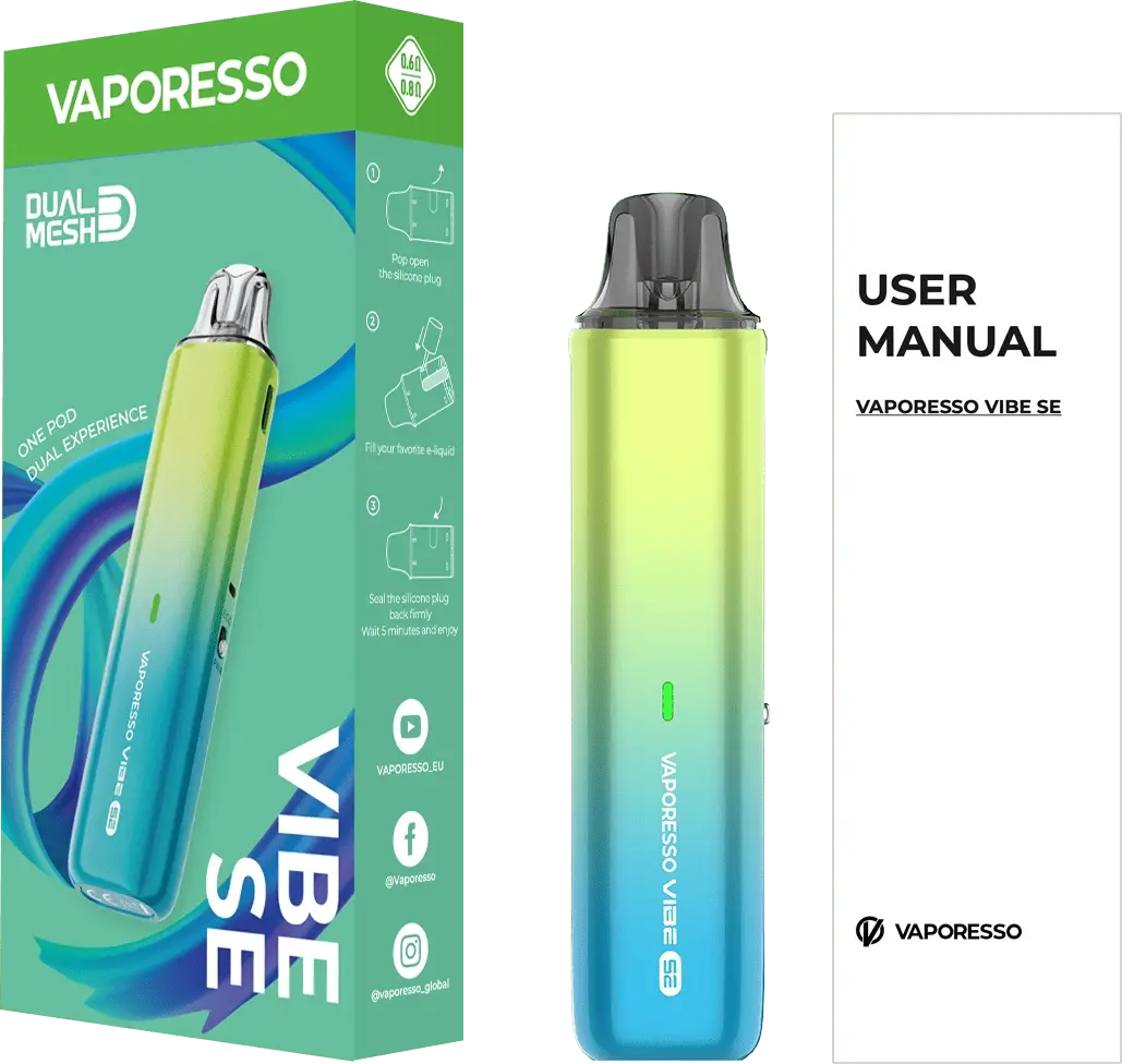 vaporesso, vibe se, EU version package