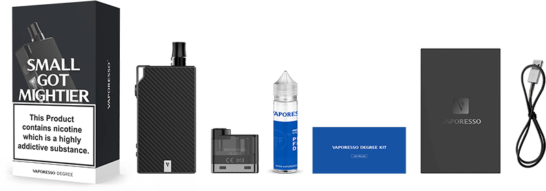 vaporesso degree box contents